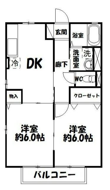 ロワールＢ 間取り図