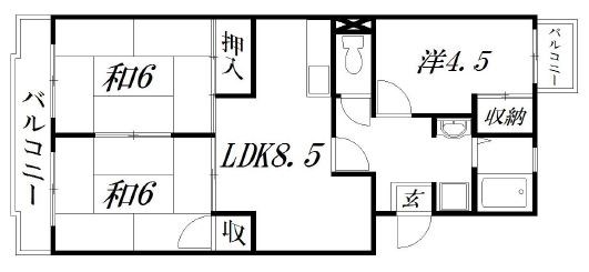 サンコーポ小林 間取り図