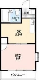 メゾン・ド・ファミーユ 201号室 間取り