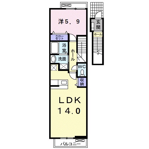 シーサイドグランデ　Ａ 間取り図