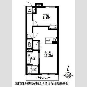 Grandir原島 103号室 間取り