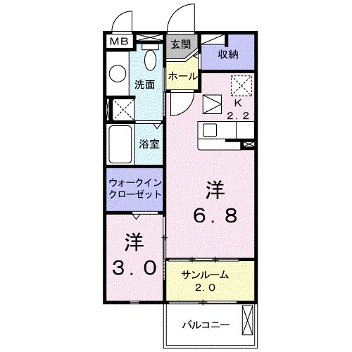 フローラミルト 間取り図