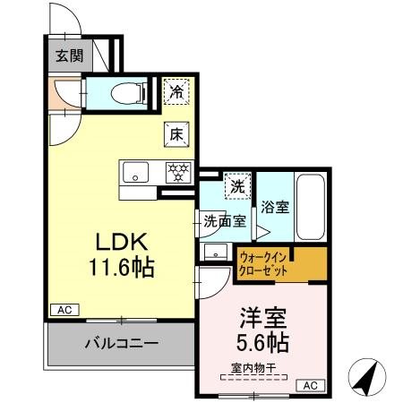 D-Hills栄町 302号室 間取り