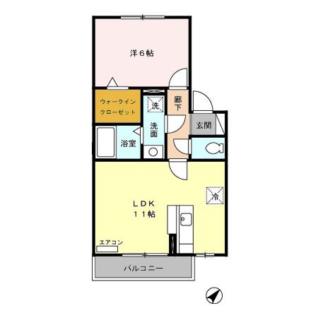 リビングタウン愛野南　Ｂ 間取り図