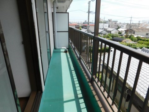 大石ハイツ ベランダ