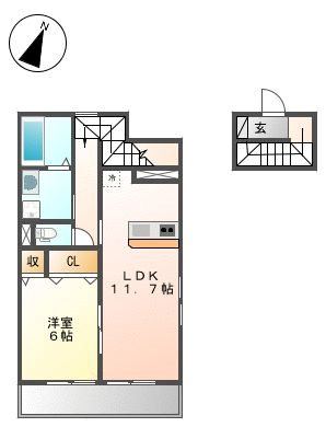 キャレフルール 間取り図