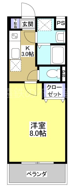 マンションアカンサスⅢ 間取り図