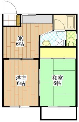 シャトー中川Ⅵ 間取り図