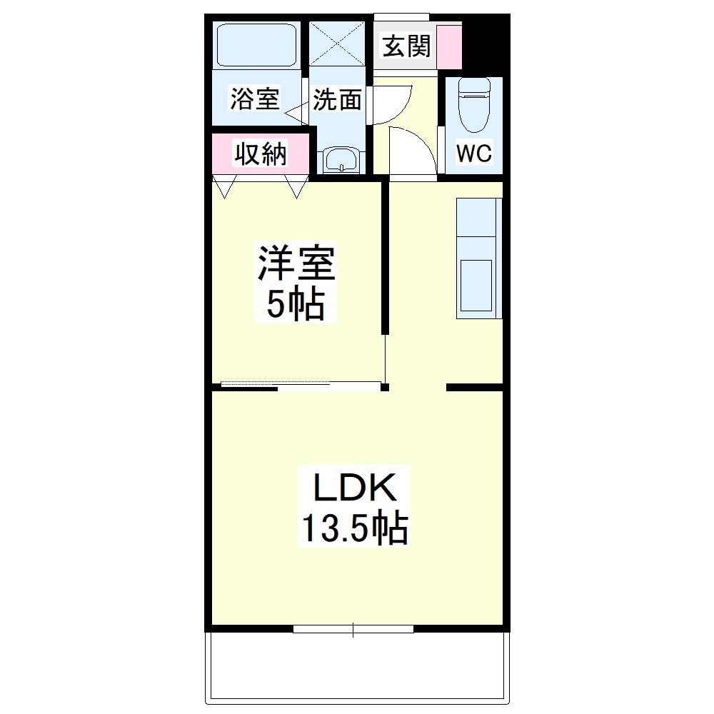 マンション花水木 102号室 間取り