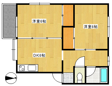 サンハイツ２ 間取り図
