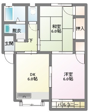 足土コーポ 間取り図