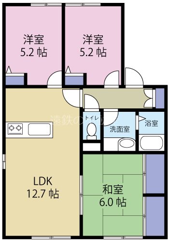 ディアス篠ケ瀬A 間取り図