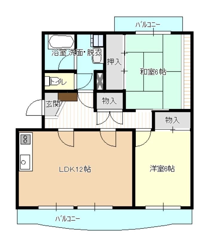 パレス和合 間取り図