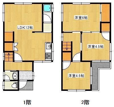 西伊場町貸家(37-8) 間取り図