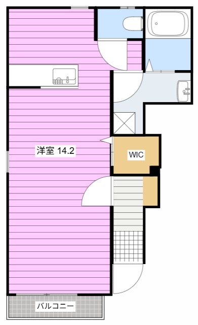 サニーサイド岡Ⅱ 間取り図