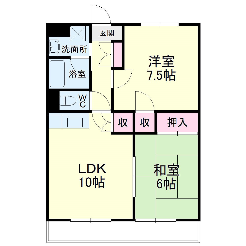 トップアイルⅡ 間取り図
