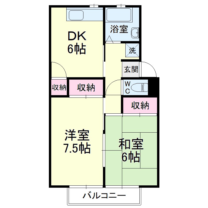 プレジールＫ 間取り図