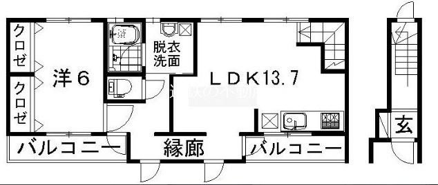 N&amp;#39;sヒルさいわい 間取り図