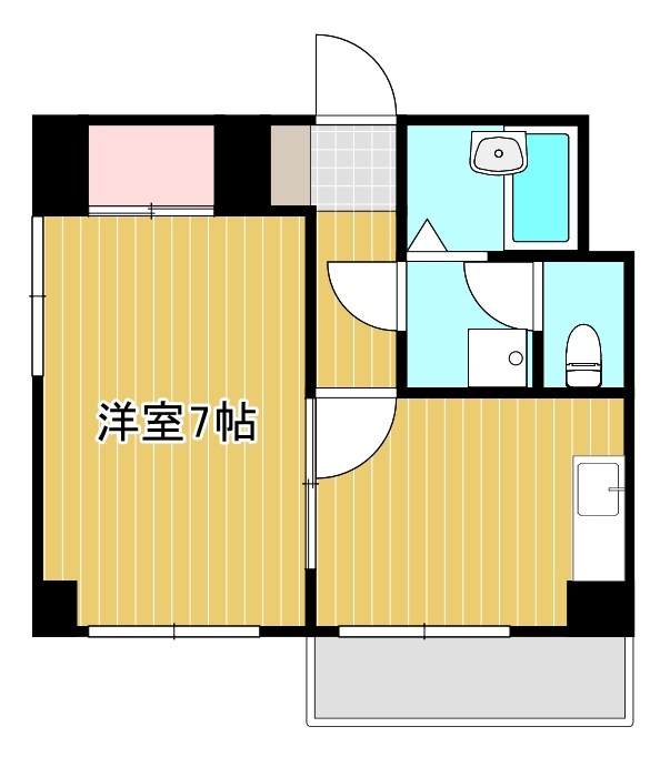 ホリホックイン元浜 間取り図