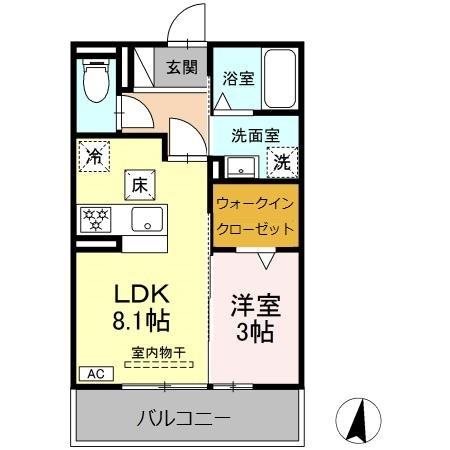 ソレイユ 間取り図
