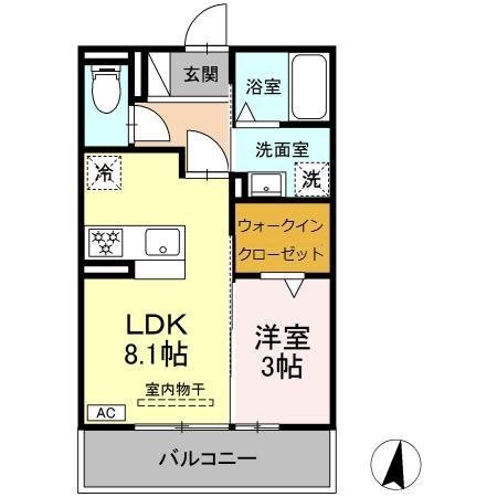 ソレイユ 間取り図