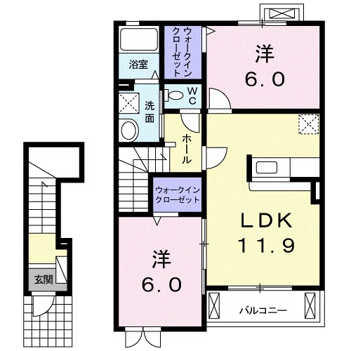 グランツみしまⅢ 間取り図