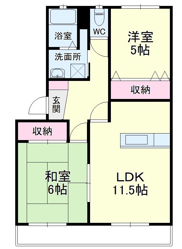 サンレイク 間取り図