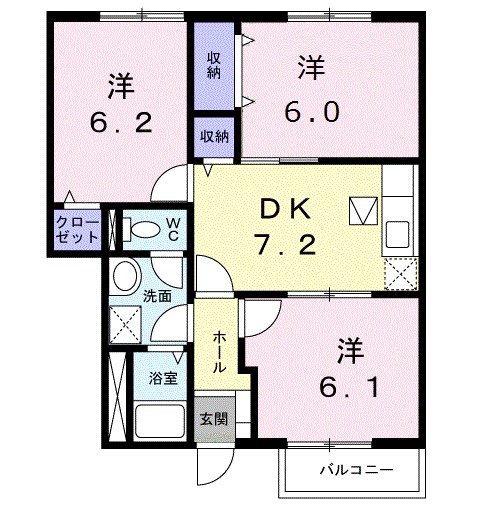 リヴインフォレストＡ 間取り図