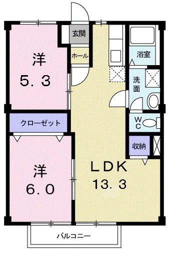 ベルデＵⅡ 間取り図