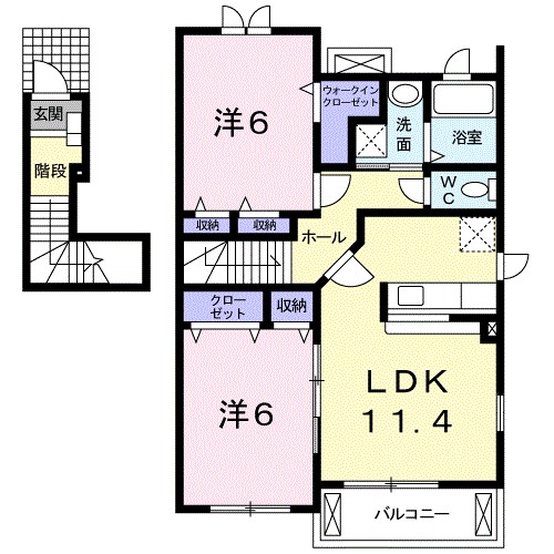 エレガント　ヒルズ 間取り図