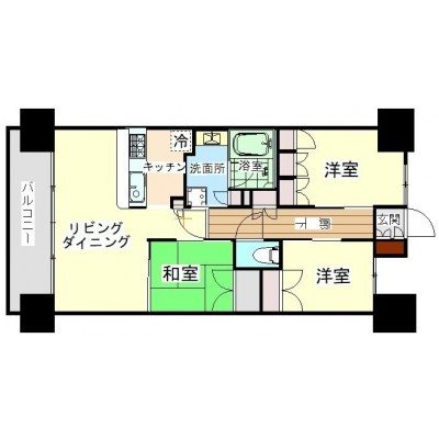 常盤町レジデンス 間取り図