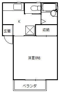 ハイツCITY 1 間取り図