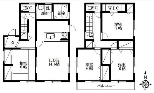 アールハウスⅤ 間取り図