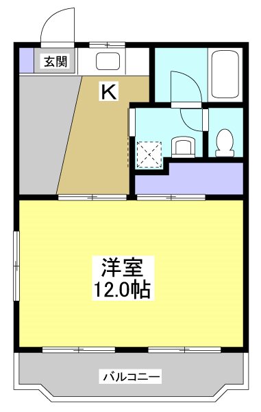 ルームミニオンB 間取り図