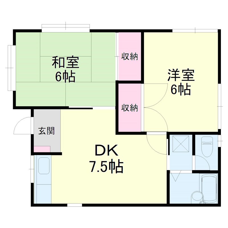 鈴木アパート 間取り図