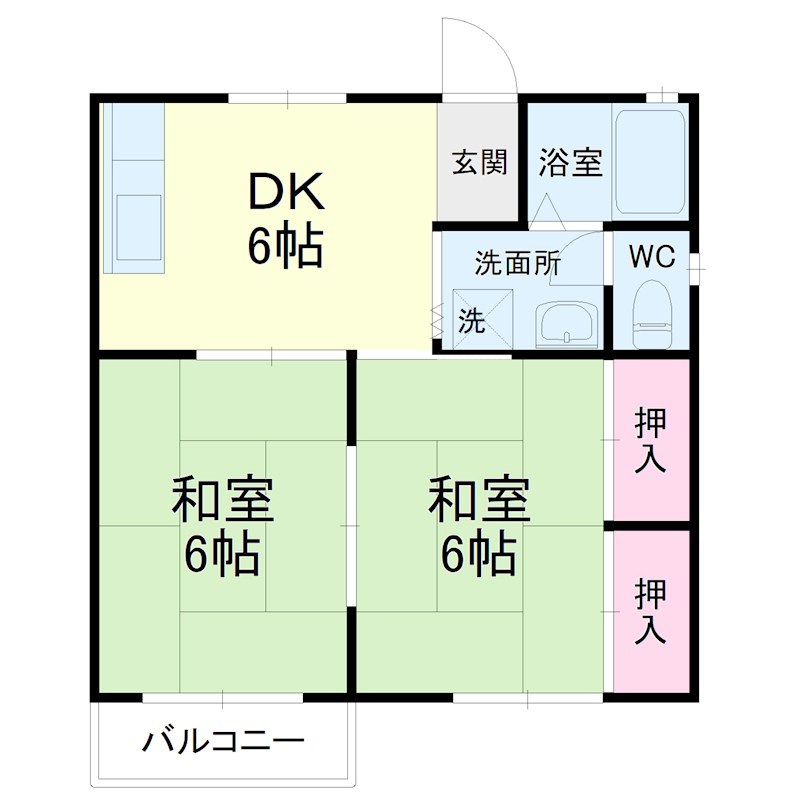 リバティヒル幸C 間取り図
