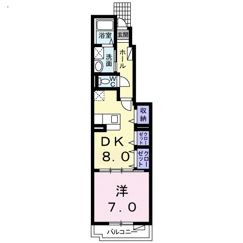 ブロード・センＡ 間取り図