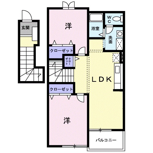ヒルトップ 間取り図