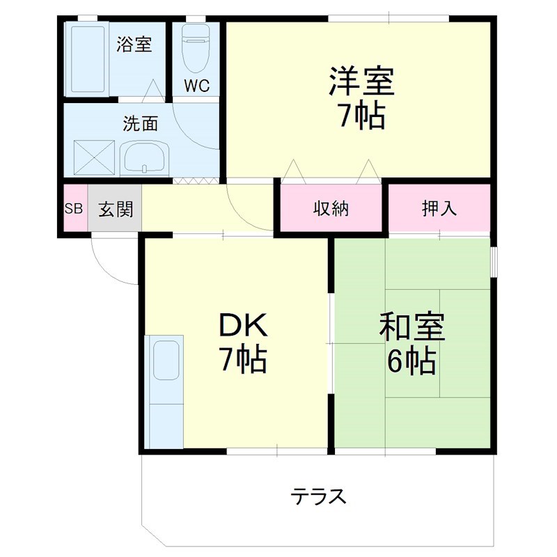 パラディーソミナミ 間取り図