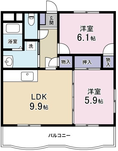 マンションマスカット 間取り図