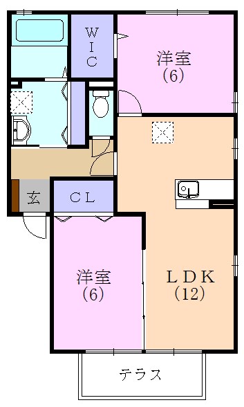 アルモニアＢ 間取り図