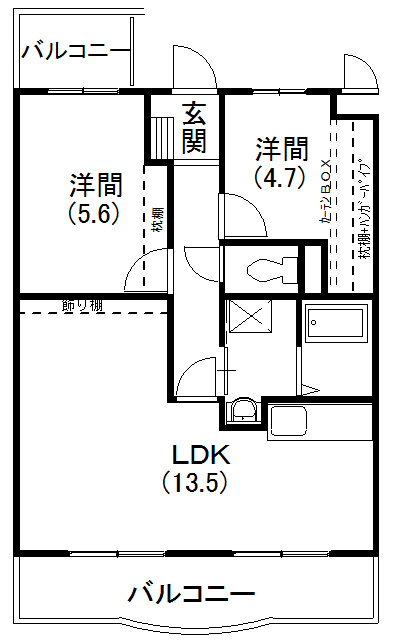 メディオ初生壱番館 間取り図