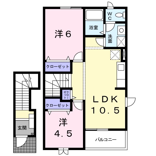 プリムヴェール 間取り図