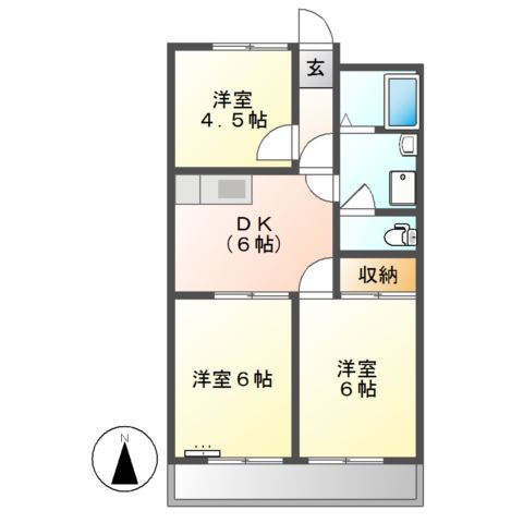 リバティハウス天王 間取り図