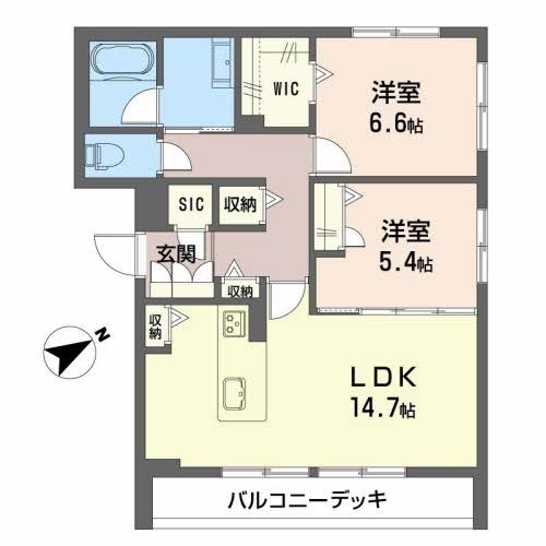 bleu ciel 間取り図
