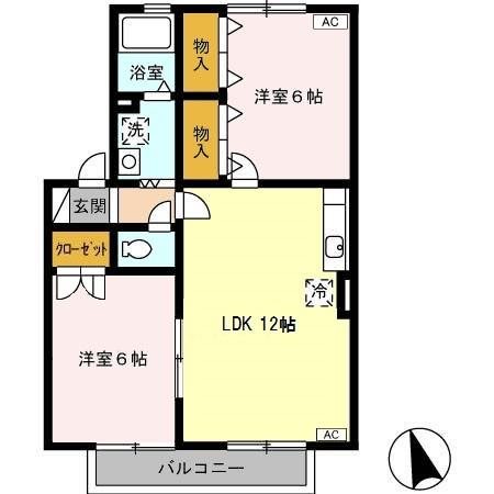 ハイカムールＭ 間取り図