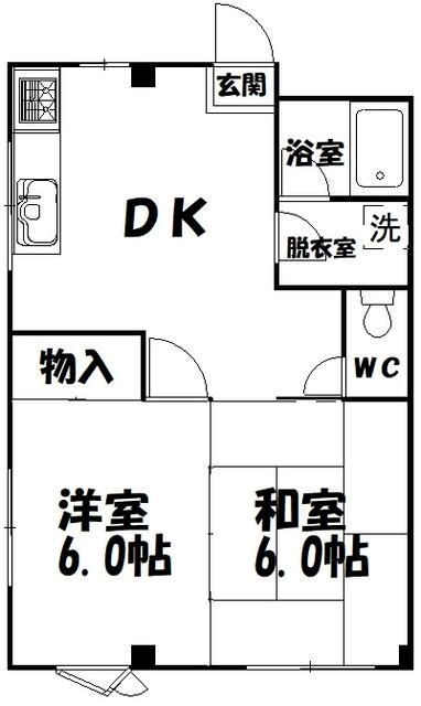 堀内コーポ 間取り図
