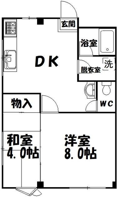 堀内コーポ 間取り図