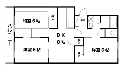 サンセゾン豊隆 間取り図