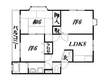 サンハウスイチロー 間取り図